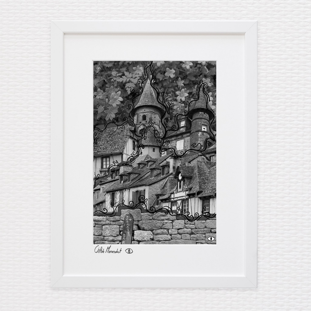 Tirage Corrèze - Collonges La Rouges N&B