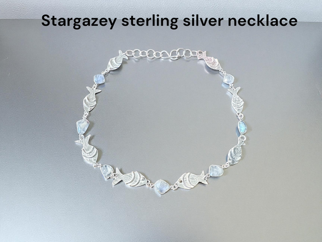 STARGAZEY SILVER NECKLACE