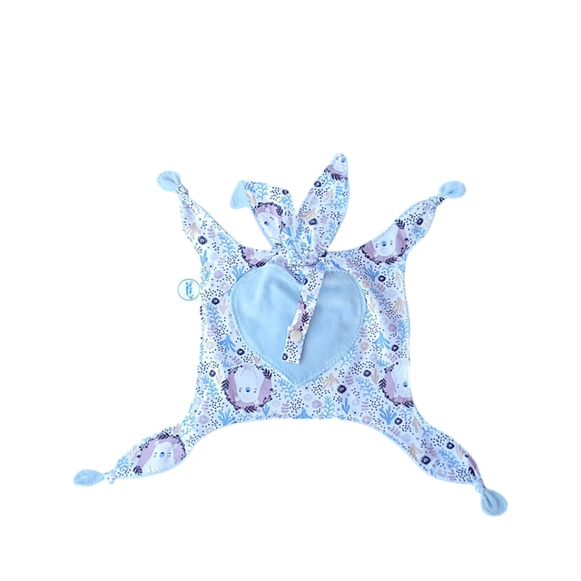 Doudou Lapin Range Tétine &quot;Ours&quot; - Coton &amp; Minky