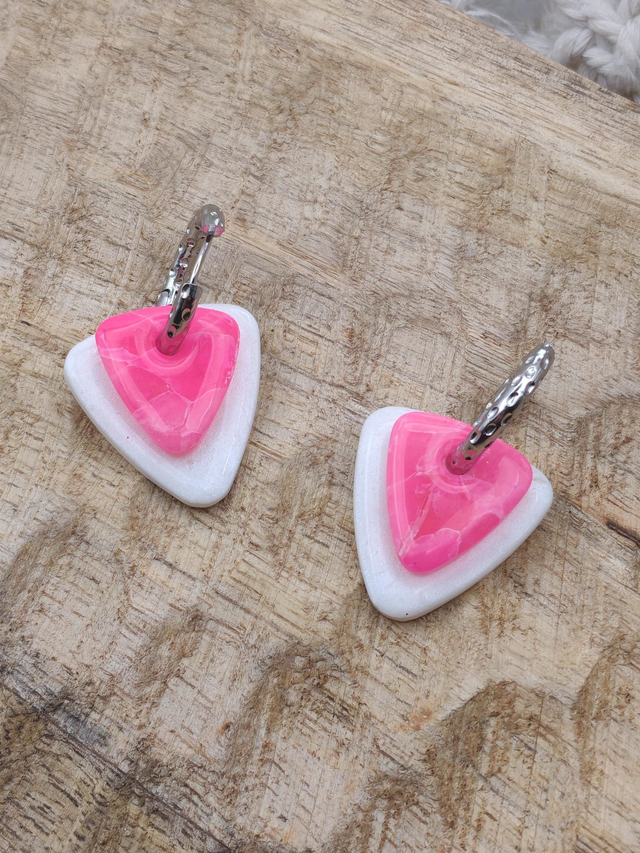 A Choupettes Duo triangle rose