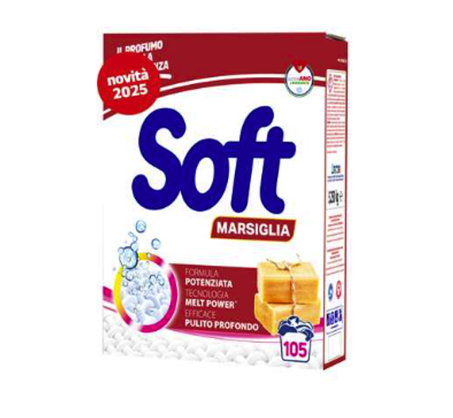 Soft- Mosópor Szappan illat, színes 5,25 kg