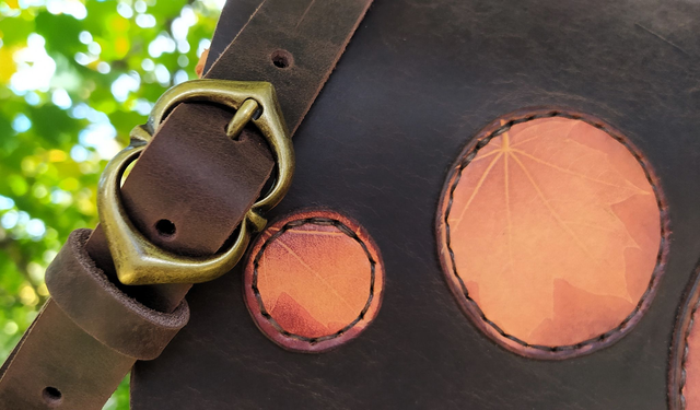 Sac taille M bubulles-feuilles d'érable