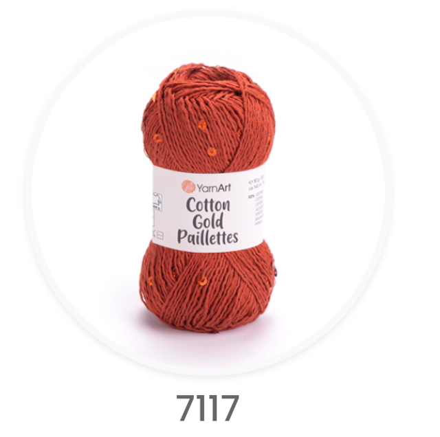 Cotton Gold Paillettes 7117