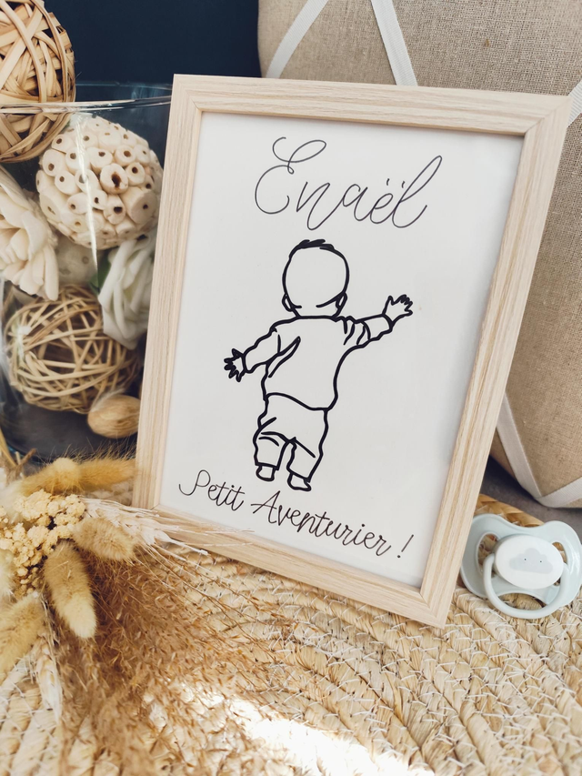 Affiche personnalisée avec prénom " Petit Aventurier "