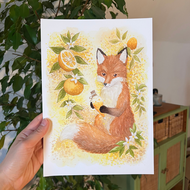 Lueur d’Ambre Dorée ✨ Affiches A4 & A5