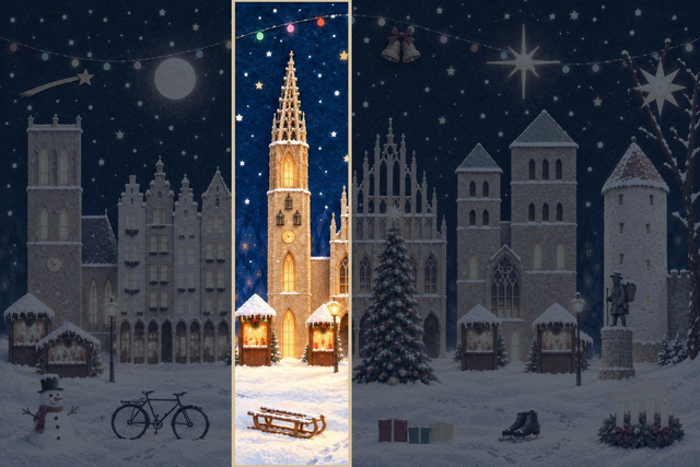 Adventsbild Reihe 3 – St. Lamberti (Tag 9–12)