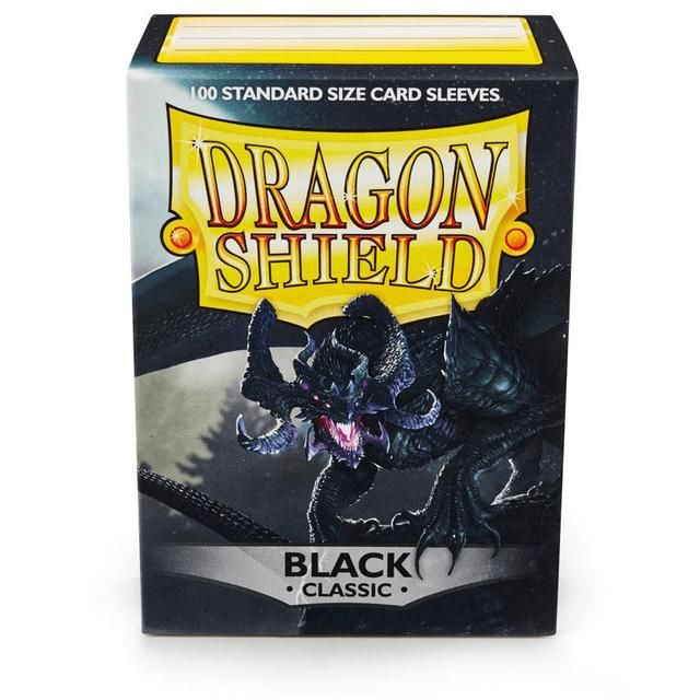 Dragon Shield 100 Standard Size Card Sleeves - Classic Black