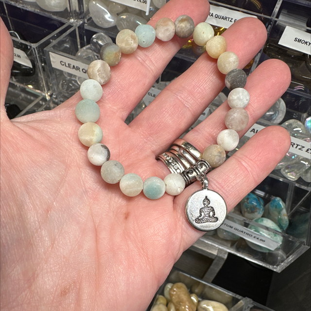 Stone bead bracelet - Buddha