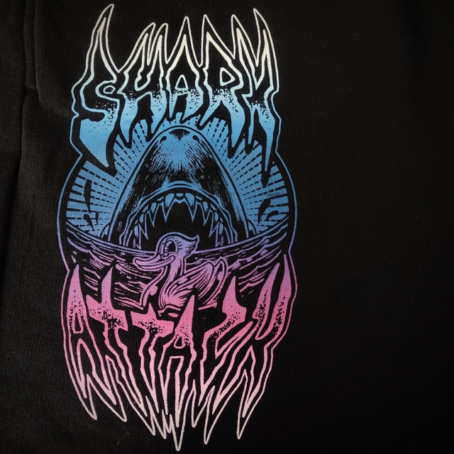 Bermuda Men en Coton bio "Sharkattack Acid Pink !"