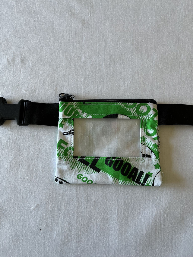 Green Footballs Pouch