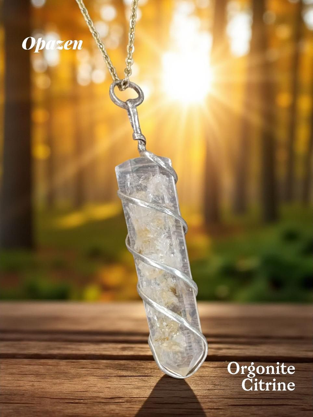 Pendentif orgonite Citrine