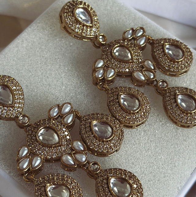 Gold Teardrop Earrings