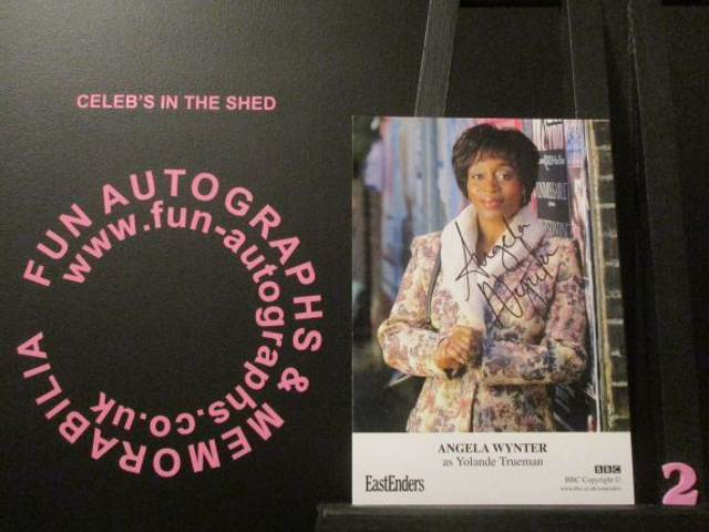 Angela Wynter (Yolanda Trueman) Authentic Autographed EastEnders 6x4 Cast Card (2)