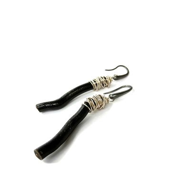 Sponskoraal oorbellen