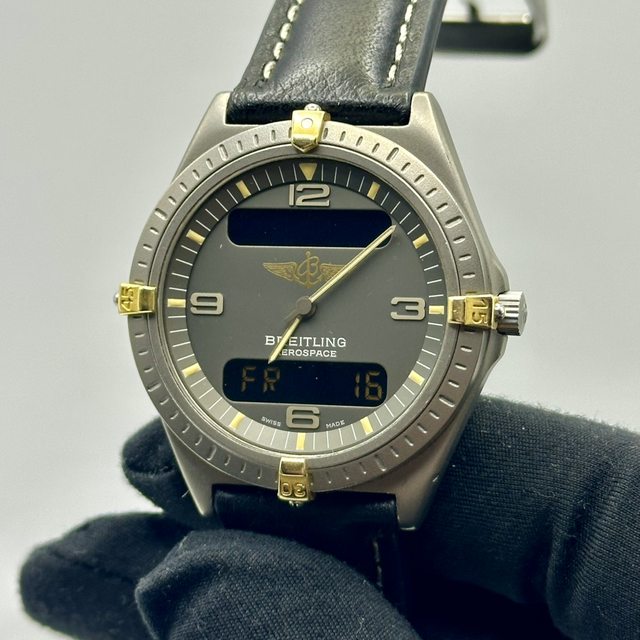 Breitling Aerospace F56059 Digi-Ana Titanium and gold Quartz