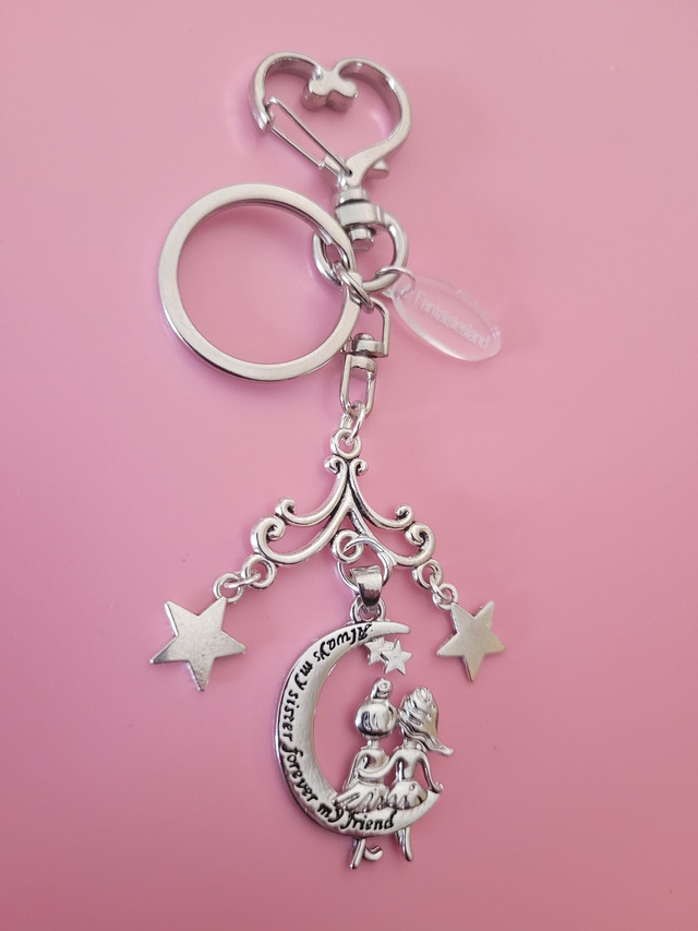 Accroche-clés Argenté - Always my sister Forever my friend