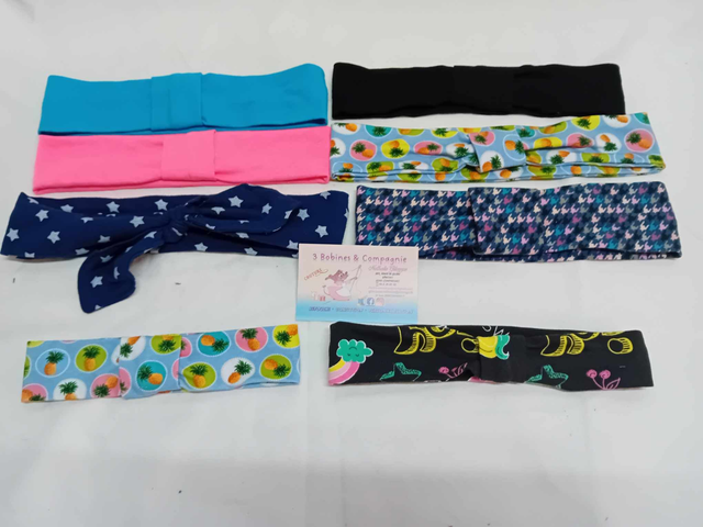 bandeau cheveux en jersey extensible