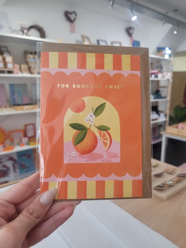 For Someone Sweet Gold Foil Greetings Card - EV-037