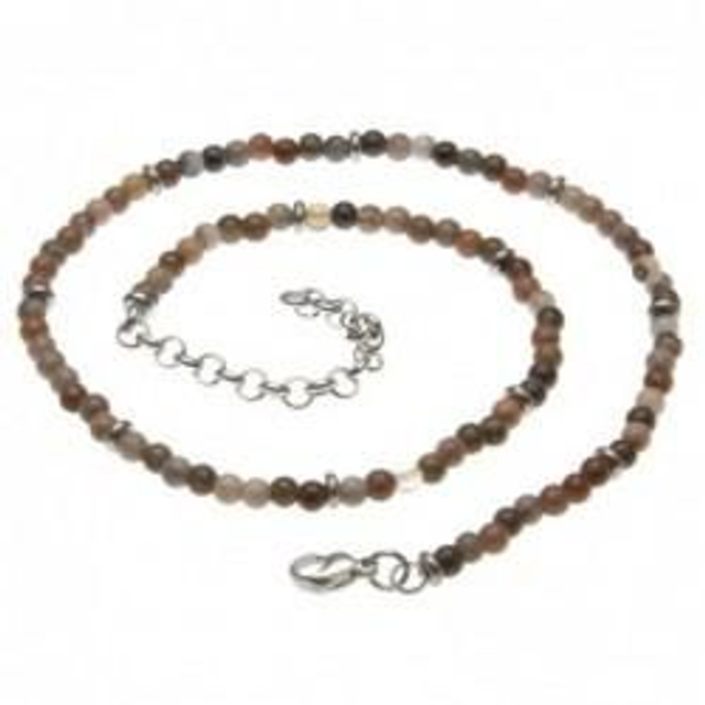 Collana uomo con pietre naturali bijoux