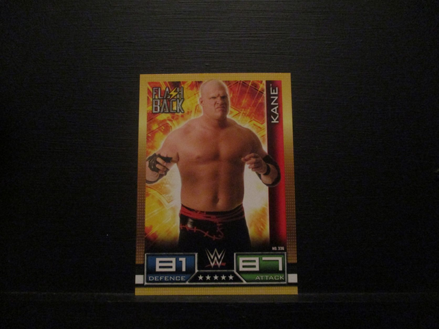 Kane - Flash Back Slam Attax 10th Edition Original Trading Card #336