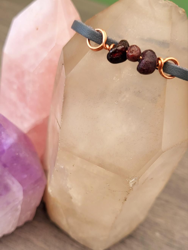 Bracelet/Anklet- Garnet