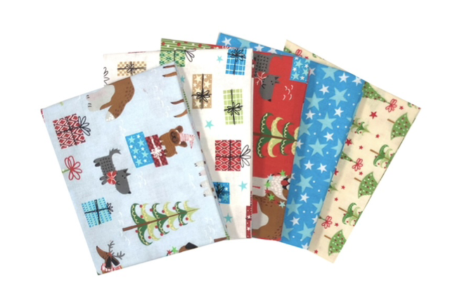 Doggie Christmas Multi – Fat Quarters (pack of 5)