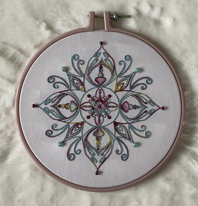 Kit broderie traditionnelle * Mandala Océane *