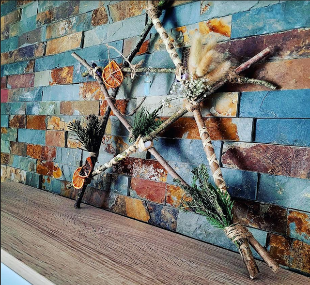 Pentagramme bois (env. 40cm)