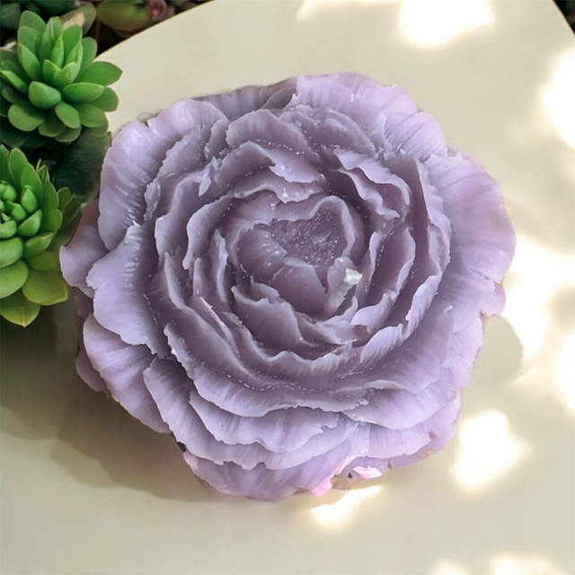 Bougie fleur violette