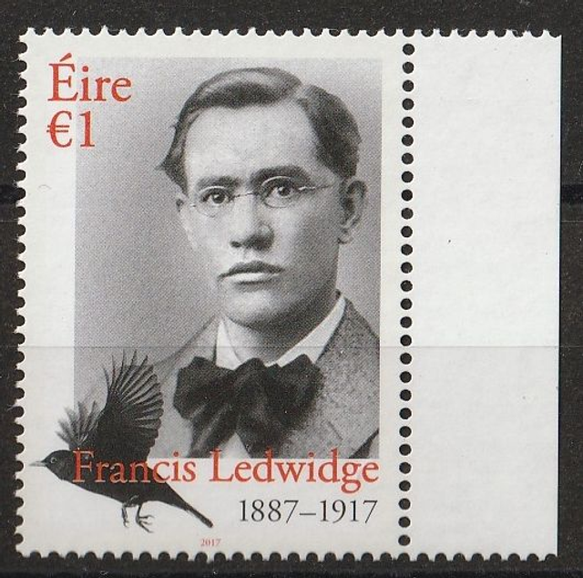 Ireland  2017 The 100th Anniversary of the Death of Francis Ledwidge MNH