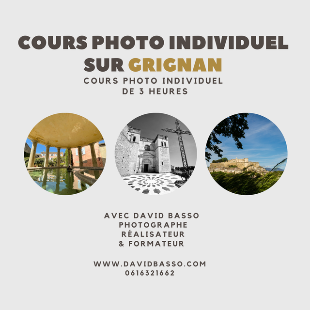 Cours photos sur Grignan