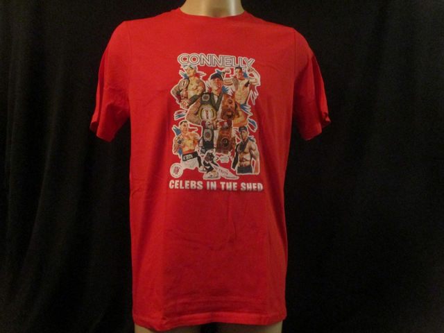 James 'The Truth' Connelly Picture T-Shirt ADULT COTTON UNISEX RED (Large) Top