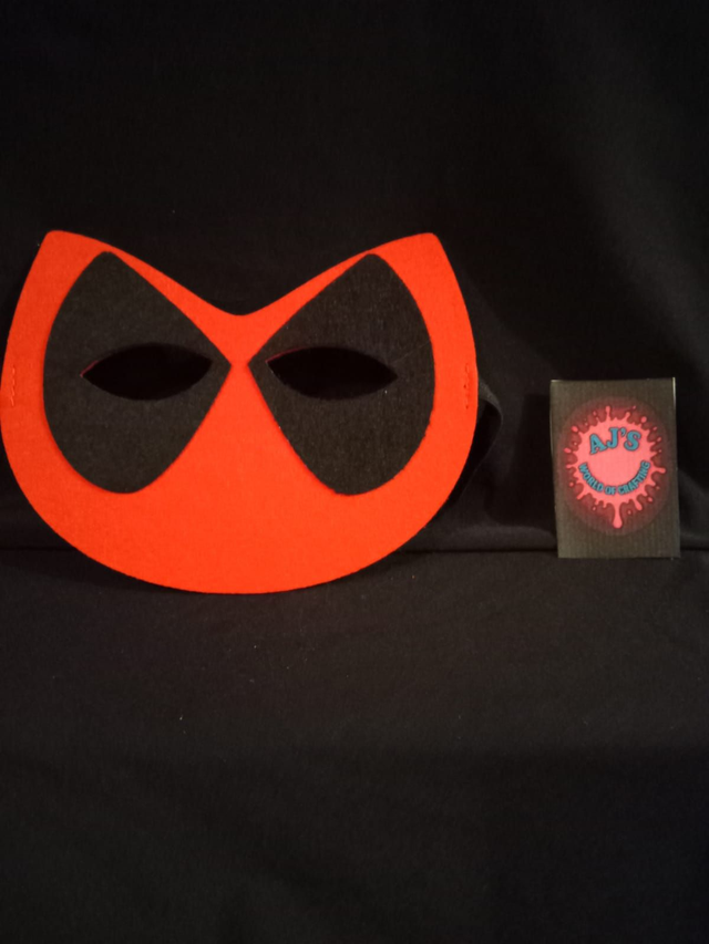 Red With Black Eyes Custom Made Eye Mask (8)