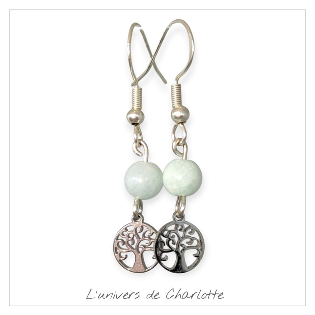 Boucles d'oreilles "Amazonite" BO-060