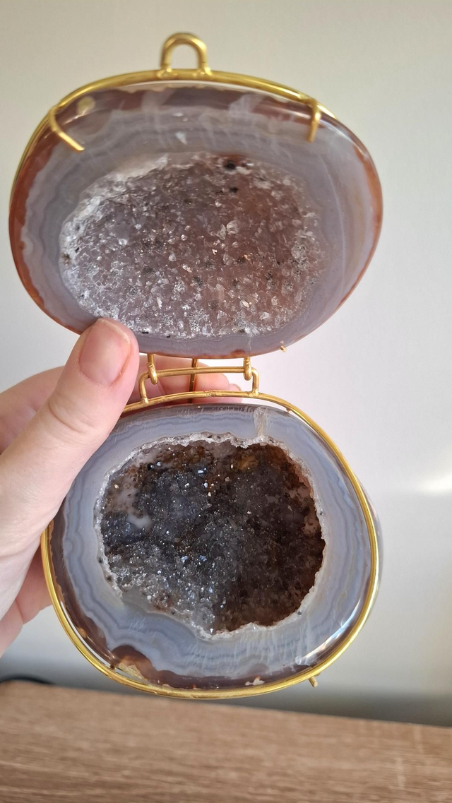 Agate Geode Crystal Jewellery Box 