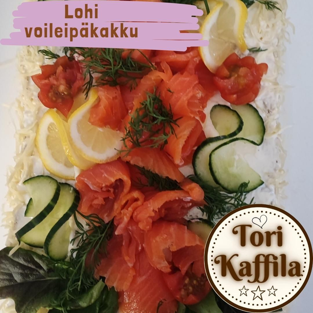 Lohi voileipäkakku