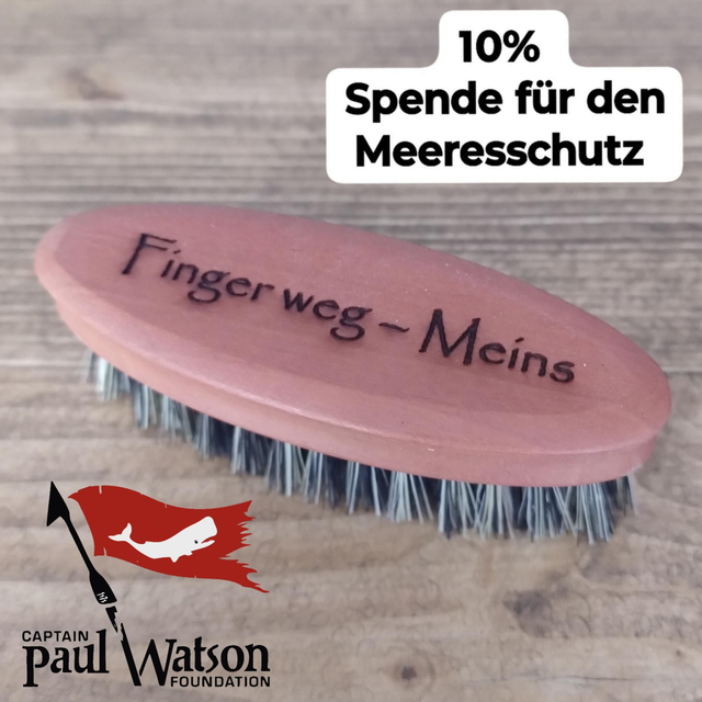Bartbürste "Finger weg - Meins"
