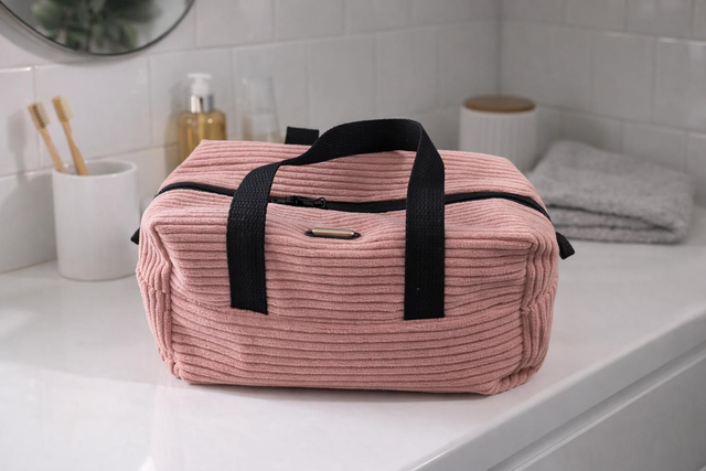 trousse de toilette rose