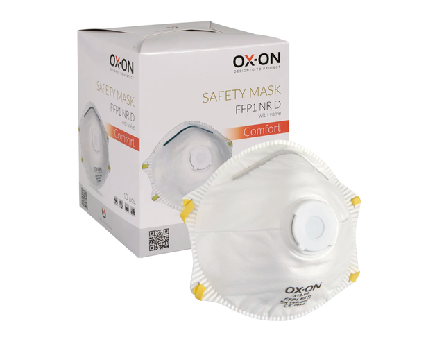 OX-ON Mask FFP1 NR D w/ Valve Comfort  / Stück Preis / VPE 10 Stück 