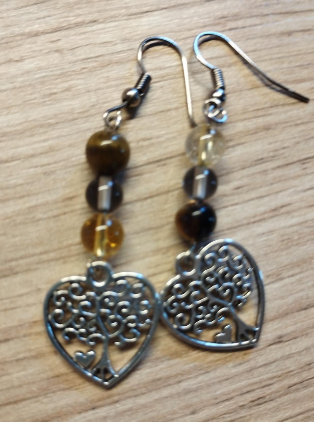 Boucles d'oreilles coeur 