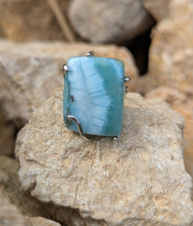 Bague en Larimar 