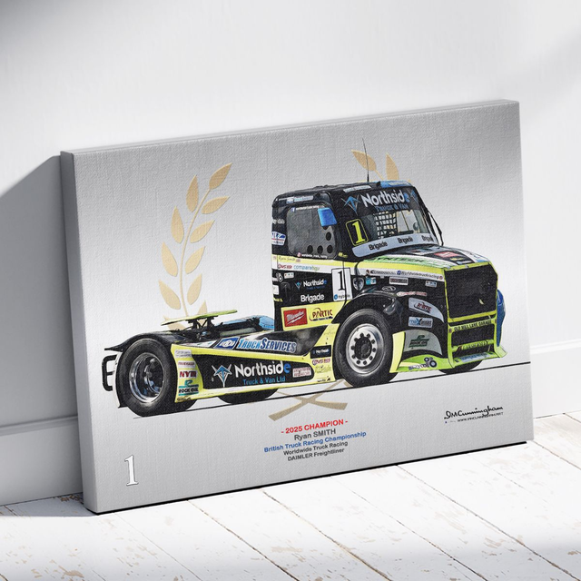 C251011 DAIMLER Freightliner British Truck Racing Championship BTRC Ryan Smith #1 Champion 2025