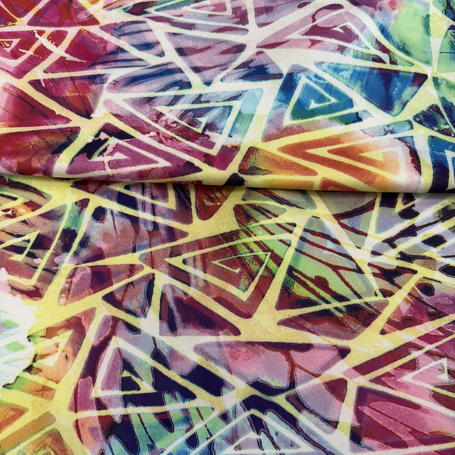 Multicoloured Abstract Triangle Scuba