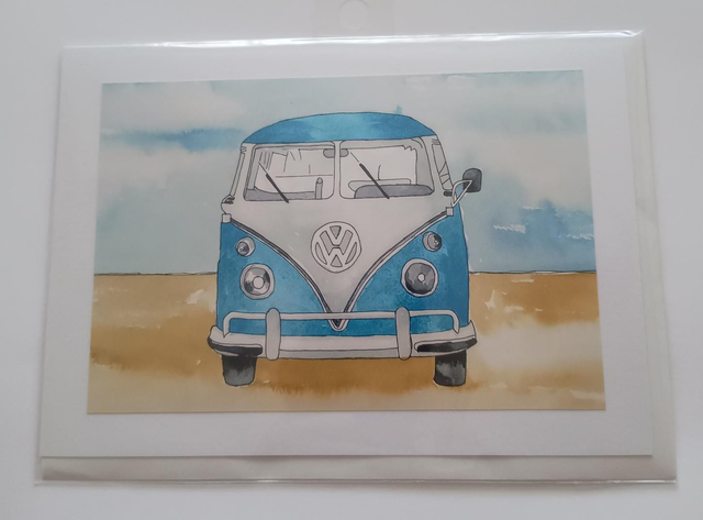 VW blue van