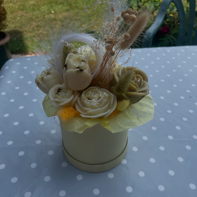 Bouquet vert et blanc 