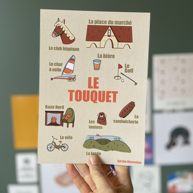 Affiche A5 sur Le Touquet