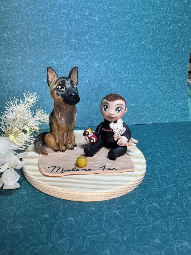 Baptême enfant et fidèle compagnon