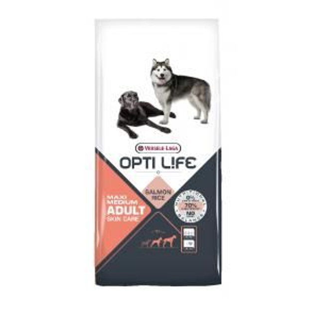 12,5 kg Opti Life Adult SkinCare Medium & Maxi