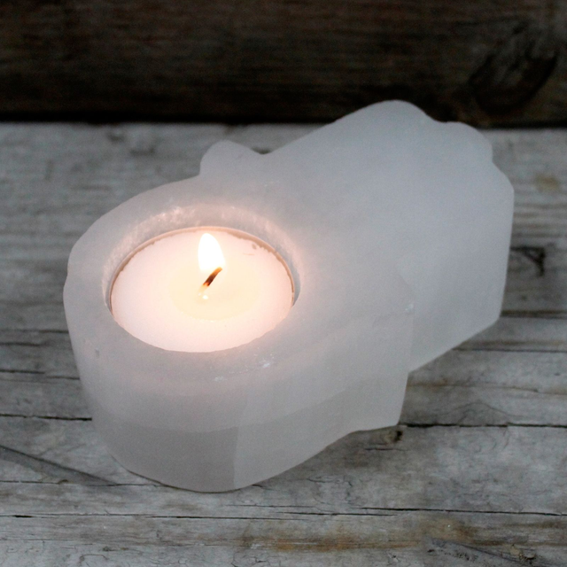 Selenite Candle Holder Shapes