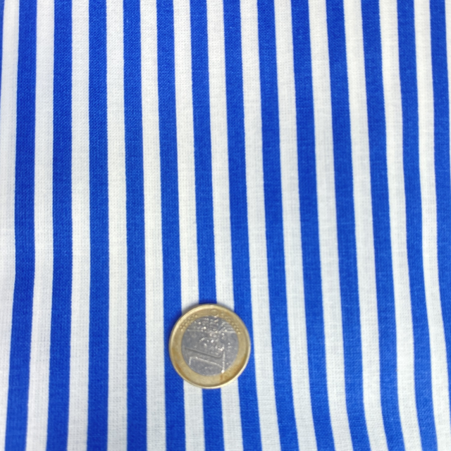 Coton à petites rayures - 1m50 de large